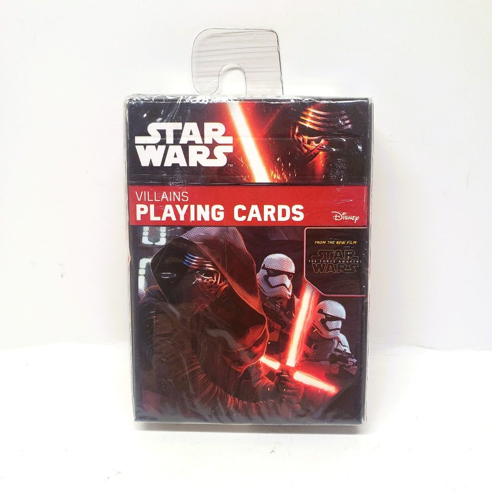 New Star Wars Playing Cards The Force Awakens Villains Themed Collectors Edition
